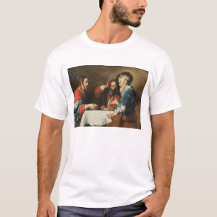 Emmaus (キャンバスの油)の夕食2 tシャツ
