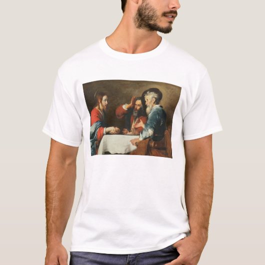 Emmaus (キャンバスの油)の夕食2 tシャツ (正面)