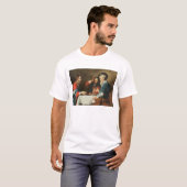 Emmaus (キャンバスの油)の夕食2 tシャツ (正面フル)