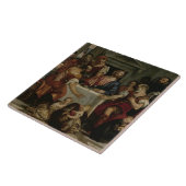 Emmaus (キャンバスの油)の夕食 タイル (側面)