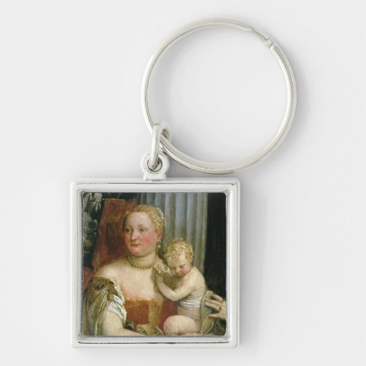 Emmaus (キャンバス)の夕食(変えられた詳細oの油 キーホルダー (正面)