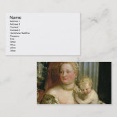 Emmaus (キャンバス)の夕食(変えられた詳細oの油 名刺 (正面/裏面)