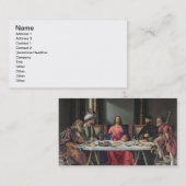 Emmaus (パネルの油)の夕食 名刺 (正面/裏面)