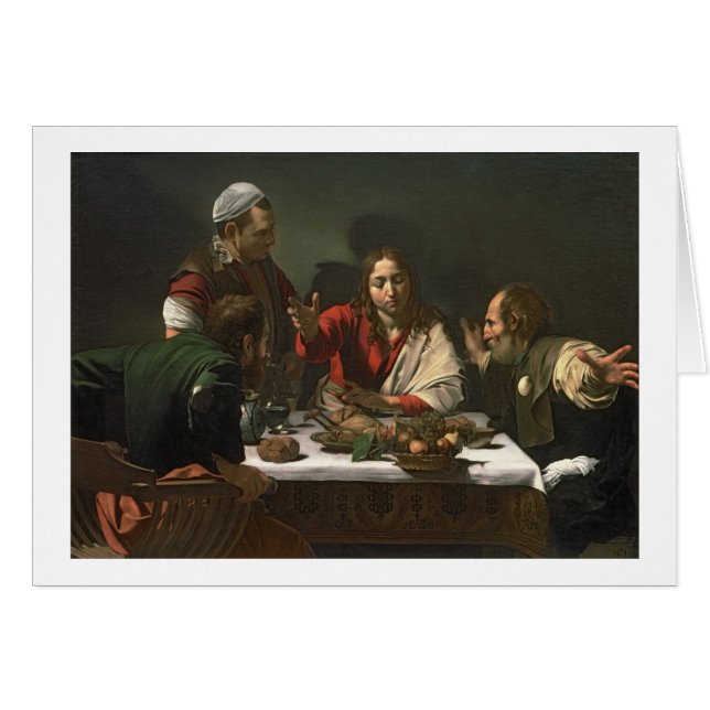 Emmaus 1601年の夕食(油およびテンペラ) (正面横)