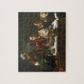 Emmaus 1601年の夕食(油およびテンペラ) ジグソーパズル (縦)