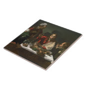 Emmaus 1601年の夕食(油およびテンペラ) タイル (側面)