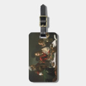 Emmaus 1601年の夕食(油およびテンペラ) ラゲッジタグ (正面縦)