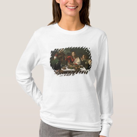 Emmaus 1601年の夕食(油およびテンペラ) tシャツ (正面)