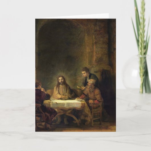 Emmaus 1648年の夕食 カード (正面)