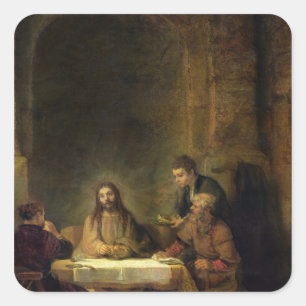 Emmaus 1648年の夕食 スクエアシール