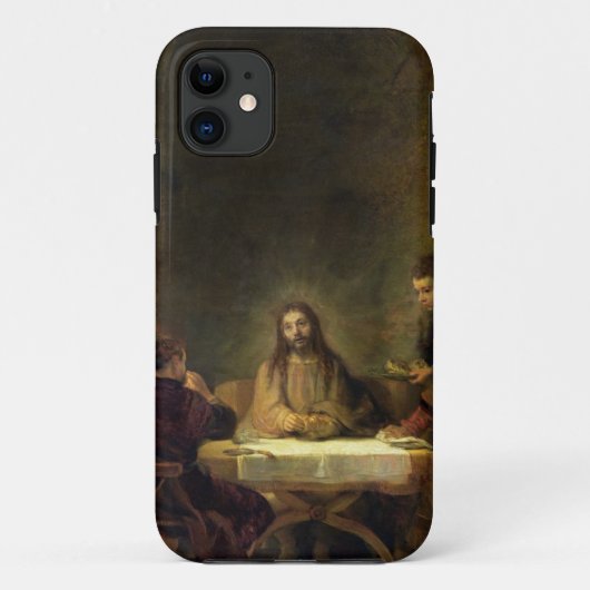 Emmaus 1648年の夕食(パネルの油) Case-Mate iPhoneケース (裏面)