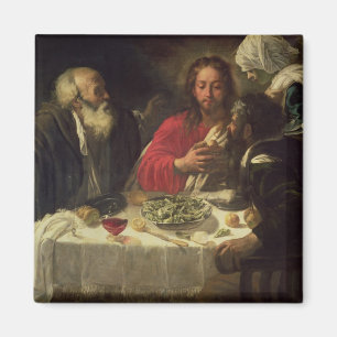 Emmaus、c.1614-21の夕食 マグネット