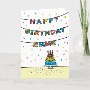 Emme誕生日カード カード