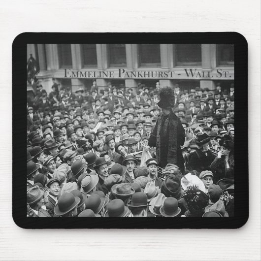 Emmeline Pankhurst -ウォールストリート マウスパッド (正面)