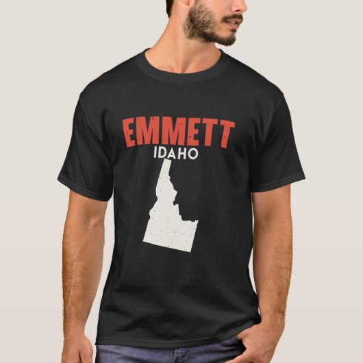 Emmett Idaho USA州アメリカトラベルアイダホアン Tシャツ (正面)