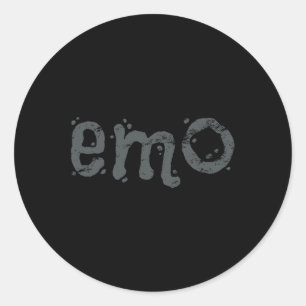 EMOとスティルゴシック – ブラック動揺してエモ ラウンドシール