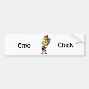 Emoのひよこ バンパーステッカー