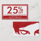 emoのグリッターのクーポンカード 割引カード (正面/裏面)