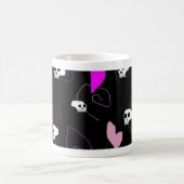 EMOのゴシック様式スカル及びハート モーフィングマグカップ (中央)