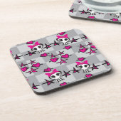 Emoのスカルパターン コースター (左側)