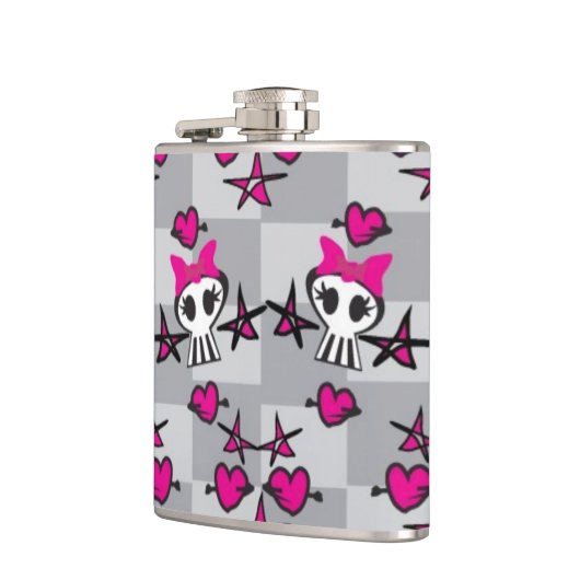 Emoのスカルパターン フラスク (左)