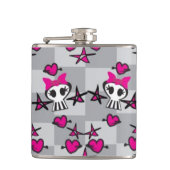 Emoのスカルパターン フラスク (正面)