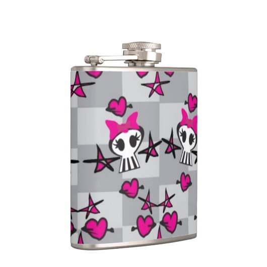 Emoのスカルパターン フラスク (右)