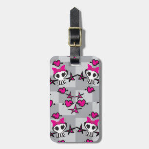 Emoのスカルパターン ラゲッジタグ