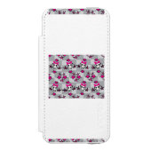 Emoのスカルパターン Incipio iPhoneウォレットケース (フォリオ 正面)