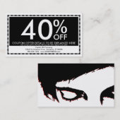 emoのスタイルのクーポンの割引 割引カード (正面/裏面)