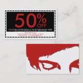 emoのスタイルのクーポンカード 割引カード (正面/裏面)