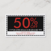 emoのスタイルのクーポンカード 割引カード (正面)