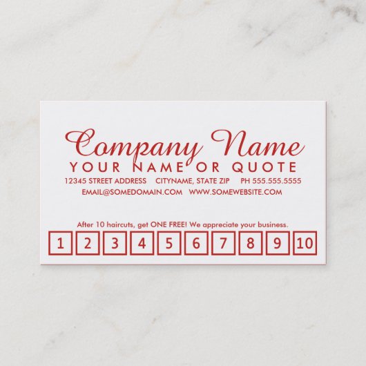 emoのスタイルのロイヤリティプログラム ロイヤリティカード (正面)