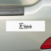 Emoのビクトリアンなパンクの原稿 バンパーステッカー (車上)