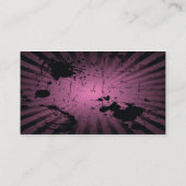 EMOのピンクのスカルの骨が交差した図形のガーリーな名刺 名刺 (裏面)