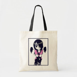 Emoの女の子のトート トートバッグ