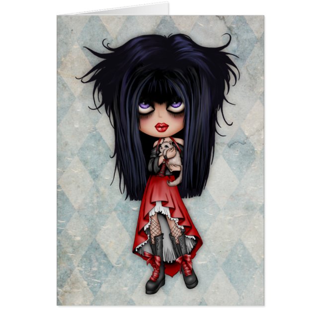 Emoの子猫カード (正面)