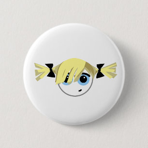 Emoの少し女の子 缶バッジ