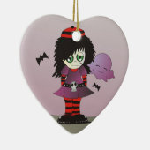 Emoの少し女の子- Elzieおよび友人 セラミックオーナメント (右)