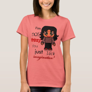 Emoの熱狂するな女の子 Tシャツ