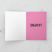 EMOゴシックの女の子、ねじれた誕生日カード カード (内部)