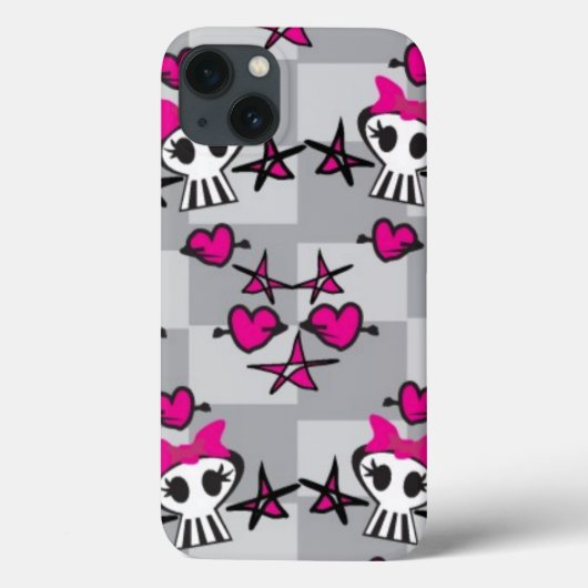 Emoスカルパターン Case-Mate iPhoneケース (裏面)