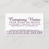 emoスタイルロイヤリティプログラム ロイヤリティカード (正面)