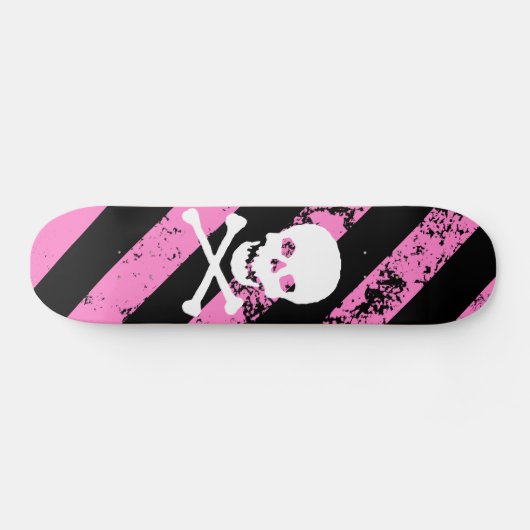 EMOストライプはスカルと骨を割った スケートボード (横)