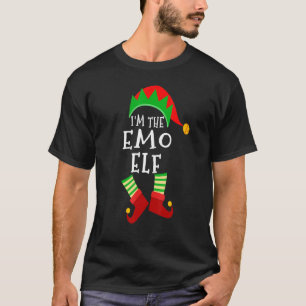 Emo小妖精や小人マッチングファミリーグループクリスマス小妖精や小人パーティー Tシャツ
