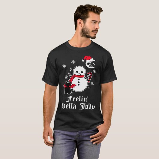 Emo Christmas Goth Sarcastic Meme Horror Gothic Sn Tシャツ (正面フル)