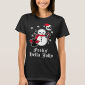 Emo Christmas Goth Sarcastic Meme Horror Gothic Sn Tシャツ (正面)