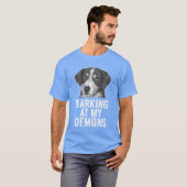 Emo Dog Gothic Dog Alternativeファッション(犬おもしろい) Tシャツ (正面フル)