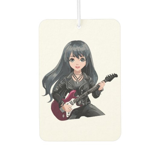 Emo girl with long black hair カーエアーフレッシュナー (正面)