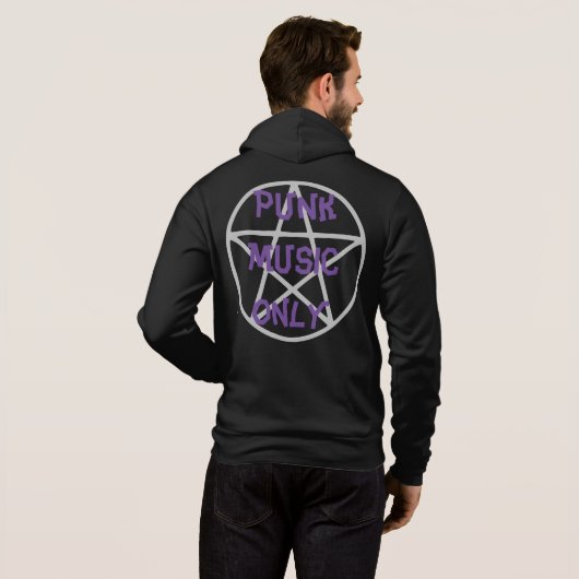 Emo - Goth - Rock - Anarchy - T-Shirt Hoodie パーカ (裏面フル)